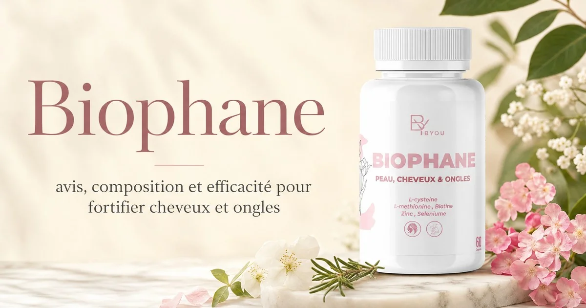 Gélules Biophane complément alimentaire pour fortifier cheveux et ongles