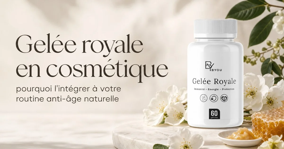 Gélules de gelée royale pour une routine anti-âge naturelle