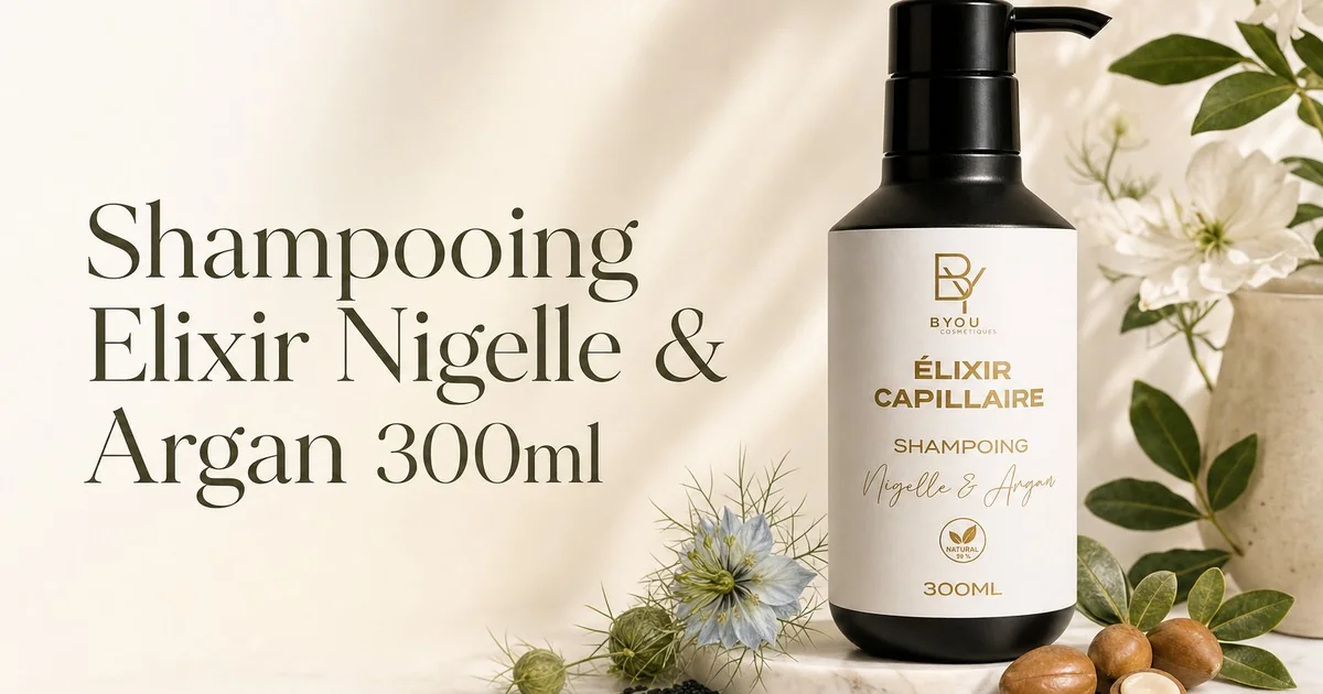 Naturshampoo mit Schwarzkümmelöl und Bio-Arganöl für trockene, kaputte Haare