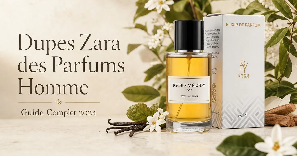 Flacons de parfums Zara pour homme disposés sur fond neutre, alternatives aux parfums de luxe