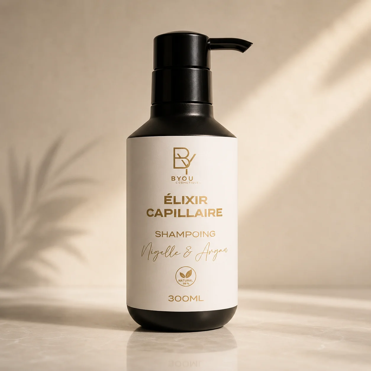Shampooing Elixir Nigelle & Argan 300ml — cosmétique naturel Byou