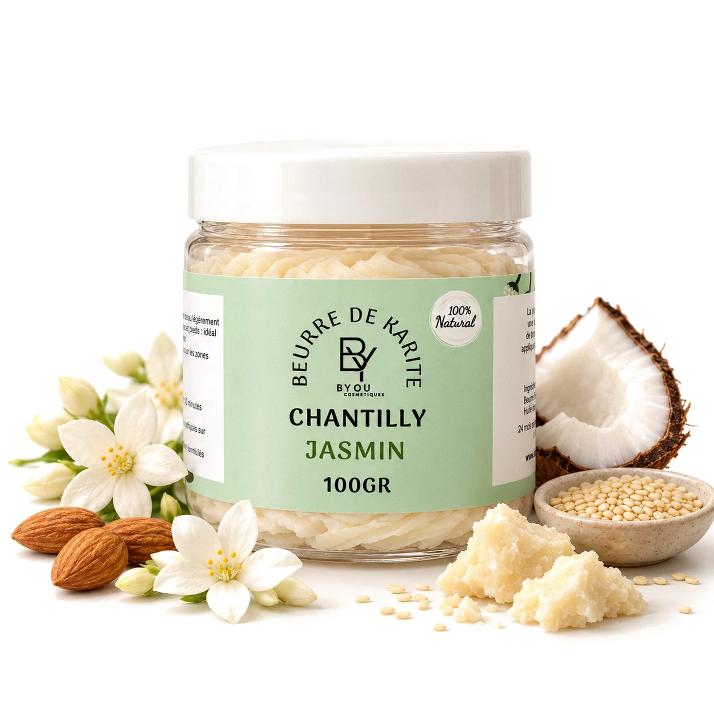 Chantilly de Karité au Jasmin – Soin Multi-Usage Cheveux & Corps