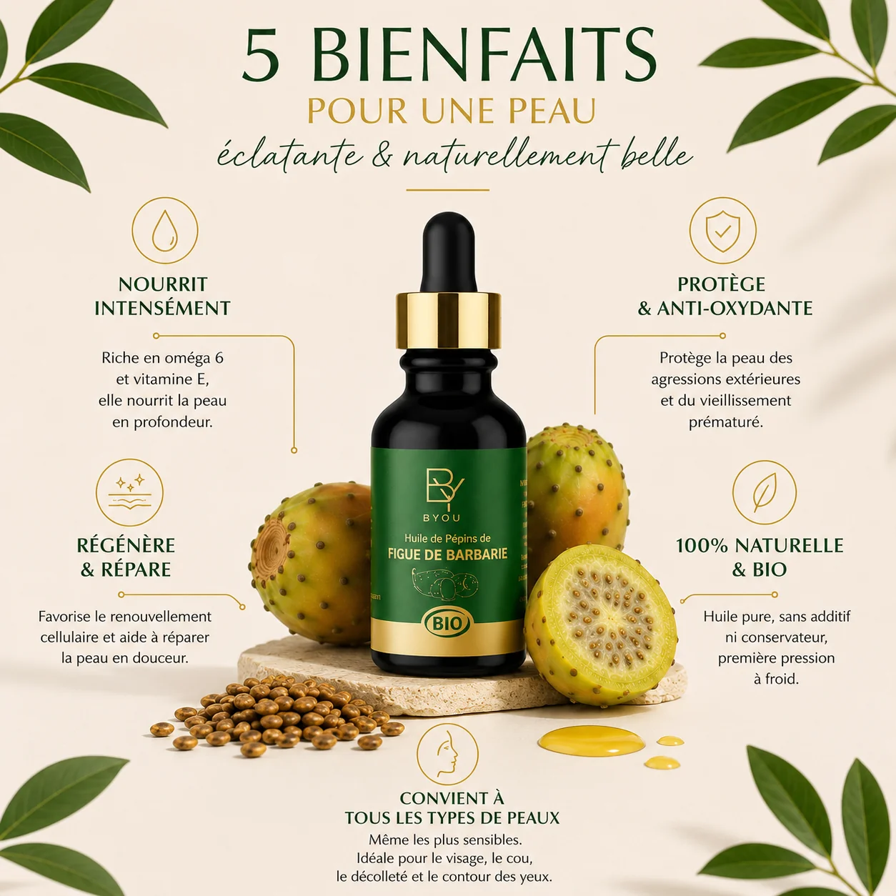 Huile de pépin de figue de barbarie bio — huile de pepin de figue de barbarie naturel & bio | Byou Cosmétiques