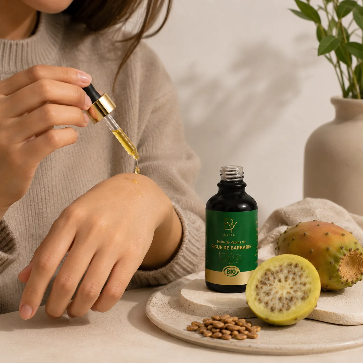 Huile de pépin de figue de barbarie bio — huile de pepin de figue de barbarie naturel & bio | Byou Cosmétiques