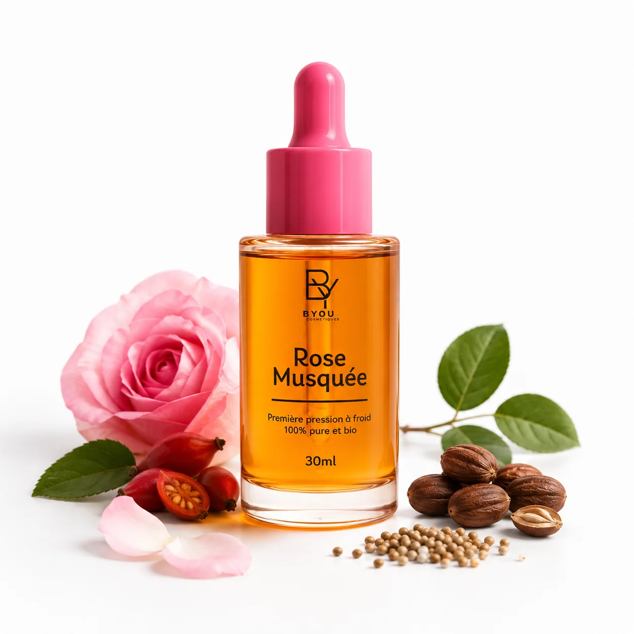 Huile de rose musquée — cosmétique naturel Byou
