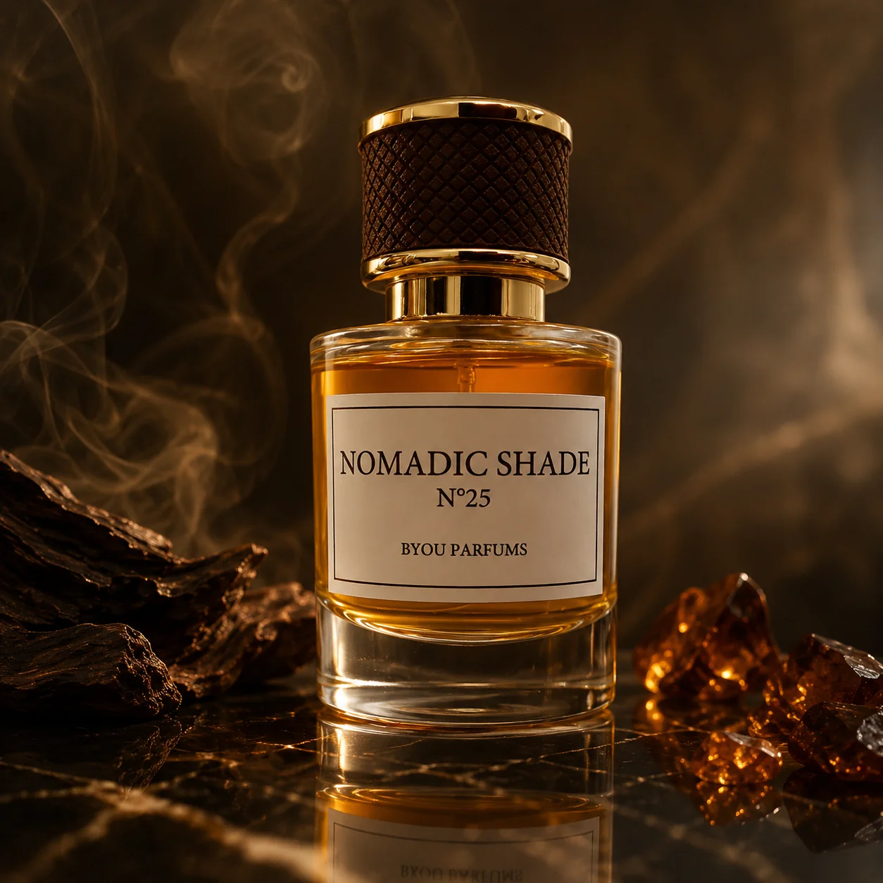 Nomadic Shade N°25 — parfum mixte oriental boisé, élixir de parfum 50 ml | Byou Cosmétiques