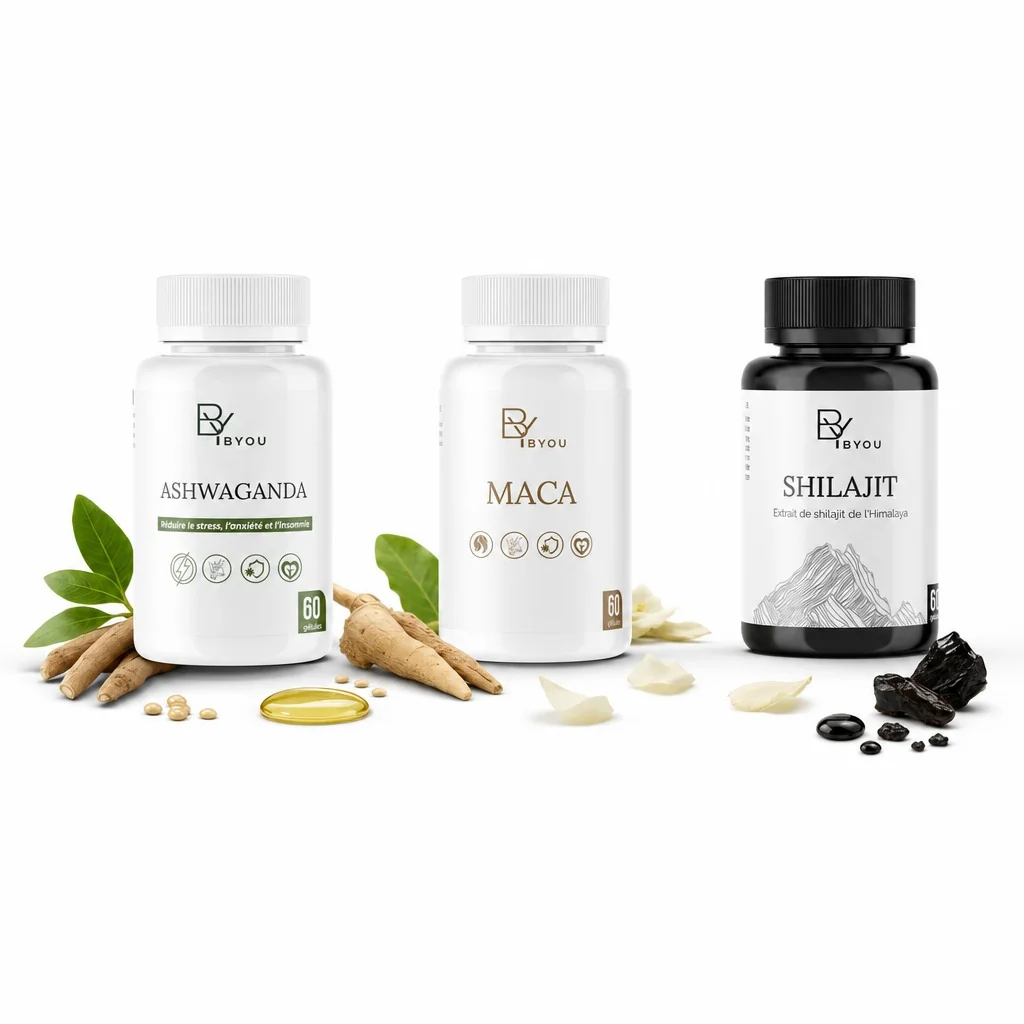 Coffret Vitalité Sportif — Ashwagandha, Maca & Shilajit
