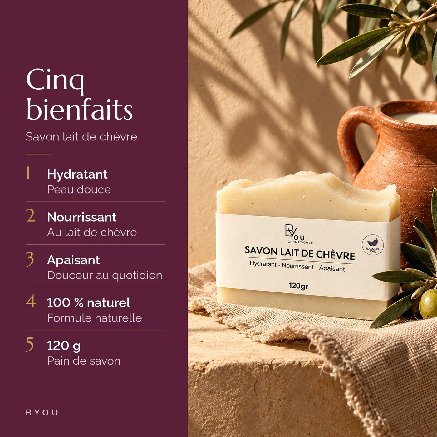 Les bienfaits du savon au lait de chèvre : hydratant, nourrissant, apaisant, 100 % naturel