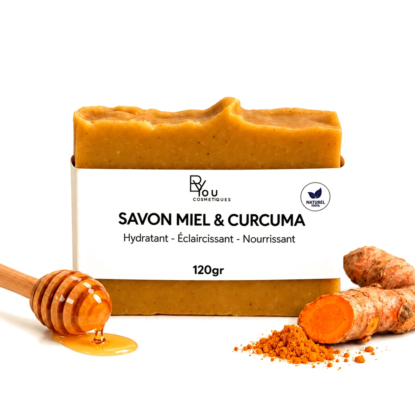Savon Artisanal Miel & Curcuma